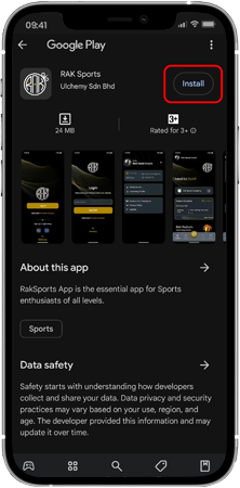 Getting Started - Download RAK App from Google Play