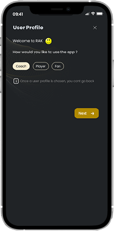 Select Coach as your user profile