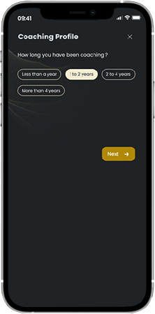 Set your coaching profile