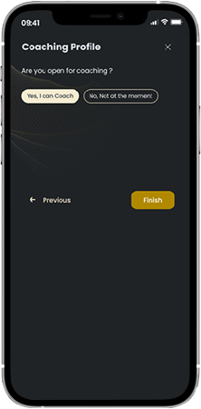 Set your coaching profile